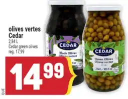 Marché Adonis olives vertes Cedar | Cedar green olives offer