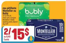 Marché Adonis EAU PÉTILLANTE MONTELLIER OU BUBLY | MONTELLIER OR BUBLY SPARKLING WATER offer