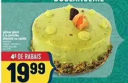 Marché Adonis GÂTEAU GLACÉ À LA PISTACHE, CHOCOLAT OU VANILLE | PISTACHIO, CHOCOLATE OR VANILLA ICING CAKE offer