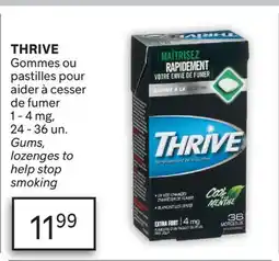 Brunet THRIVE Gommes ou pastilles pour aider à cesser de fumer offer