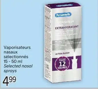 Brunet PERSONNELLE Vaporisateurs nasaux sélectionnés offer