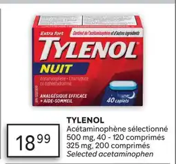 Brunet TYLENOL Acétaminophène sélectionné offer