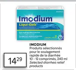 Brunet IMODIUM Produits sélectionnés pour le soulagement rapide de la diarrhée offer