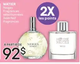 Brunet WATIER Neiges Fragrances sélectionnées offer