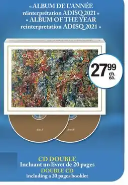 Jean Coutu DOUBLE CD offer