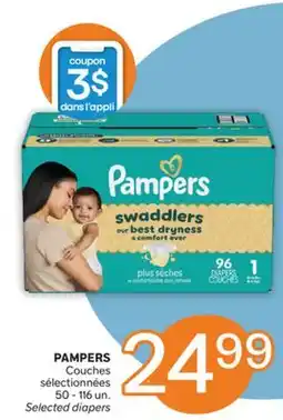 Brunet PAMPERS Couches sélectionnées offer