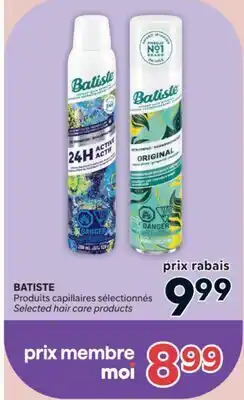 Brunet BATISTE Produits capillaires sélectionnés offer