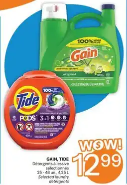 Brunet GAIN, TIDE Détergents à lessive sélectionnés offer