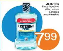 Brunet LISTERINE Rince-bouches sélectionnés offer