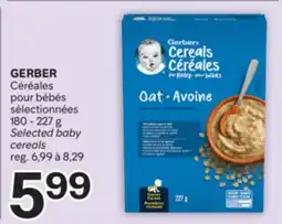 Brunet GERBER Céréales pour bébés sélectionnées offer