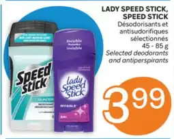 Brunet LADY SPEED STICK, SPEED STICK Désodorisants et antisudorifiques sélectionnés offer
