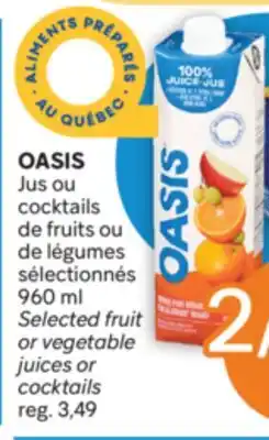 Brunet OASIS Jus ou cocktails de fruits ou de légumes sélectionnés offer