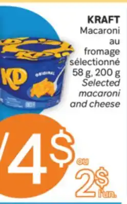 Brunet KRAFT Macaroni au fromage sélectionné offer