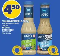 Provigo VINAIGRETTES LE GREC, 350 ML | LE GREC DRESSINGS offer