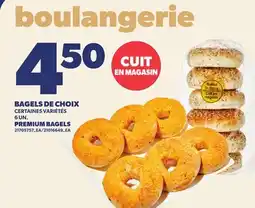 Provigo BAGELS DE CHOIX, 6 UN. | PREMIUM BAGELS offer