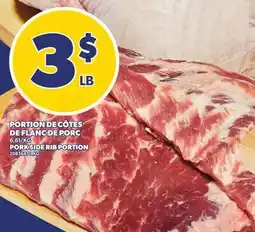 Provigo PORTION DE CÔTES DE FLANC DE PORC | PORK SIDE RIB PORTION offer