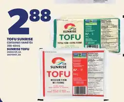 Provigo TOFU SUNRISE | SUNRISE TOFU offer