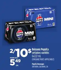 Provigo BOISSONS PEPSICO, 6x222 mL | PEPSICO BEVERAGES offer