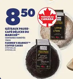 Provigo GÂTEAUX PAUSE- CAFÉ DÉLICES DU MARCHÉ, 750 G | FARMER'S MARKET COFFEE CAKES offer