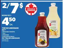 Provigo THÉ OU LIMONADE PC | PC TEA OR LEMONADE offer