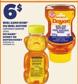 Provigo MIEL SANS NOM OU MIEL DOYON, 375 G | NO NAME HONEY OR DOYON HONEY offer