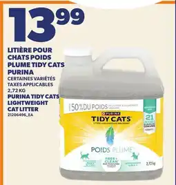 Provigo LITIÈRE POUR CHATS POIDS PLUME TIDY CATS PURINA, 2,72 KG | PURINA TIDY CATS LIGHTWEIGHT CAT LITTER offer