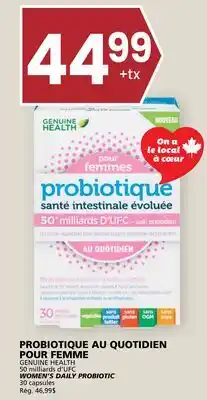 Rachelle-Bery Grocery GENUINE HEALTH WOMEN'S DAILY PROBIOTIC offer