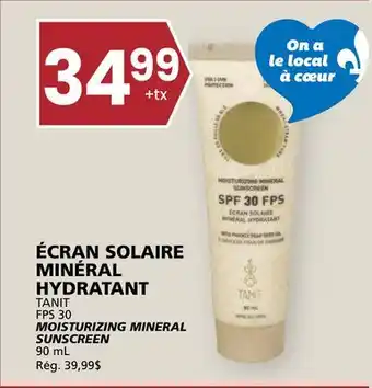 Rachelle-Bery Grocery TANIT FPS 30 MOISTURIZING MINERAL SUNSCREEN offer