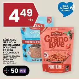 Rachelle-Bery Grocery PRANA ORGANIC GRANOLA CEREAL OR OAT & CHIA MIX offer