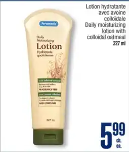 Jean Coutu PERSONNELLE Daily moisturizing lotion with colloidal oatmeal offer