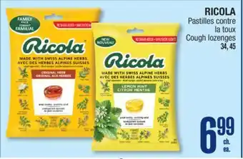 Jean Coutu RICOLA Cough lozenges offer