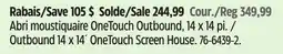 Canadian Tire Outbound 14 x 14´ OneTouch Screen House offer