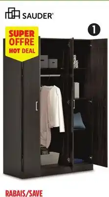 Canadian Tire Sauder 3-Door Wardrobe offer
