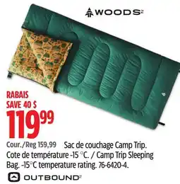 Canadian Tire Woods Camp Trip Sleeping Bag offer