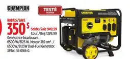 Canadian Tire 6500W/8125W Dual-Fuel Generator offer