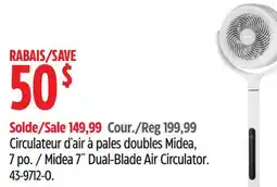 Canadian Tire Midea 7˝ Dual-Blade Air Circulator offer