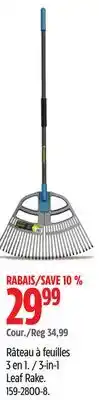 Canadian Tire Yardworks 3-in-1 Leaf Rake offer