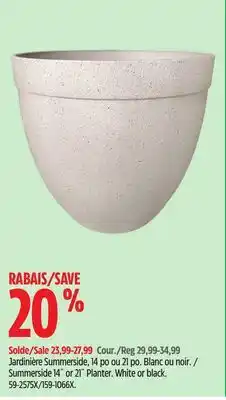 Canadian Tire Summerside 14˝ or 21˝ Planter offer