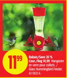 Canadian Tire Perky Pet Glass Hummingbird Feeder offer