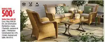 Canadian Tire Pemberton Conversation Set, 4-Pc offer