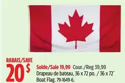 Canadian Tire 36 x 72˝ Boat Flag offer