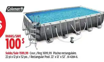 Canadian Tire COLEMAN Rectangular Pool offer