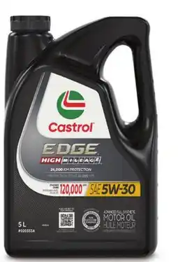 Canadian Tire Castrol EDGE High Mileage Full Synthetic Motor Oil offer