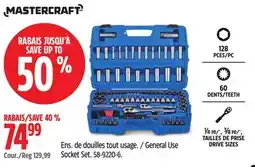 Canadian Tire Mastercraft General Use Socket Set offer