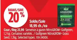 Canadian Tire Golfgreen NitroGROW+ Grass Seed, 1.2kg offer