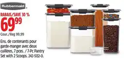 Canadian Tire RUBBERMAID 7-Pc Pantry Set with 2 Scoops offer