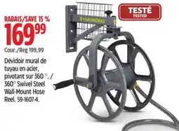 Canadian Tire Yardworks 360° Swivel Steel Wall-Mount Hose Reel offer