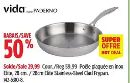 Canadian Tire 28cm Elite Stainless-Steel Clad Frypan offer