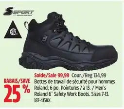 Canadian Tire Men's Roland 6˝ Safety Work Boots offer