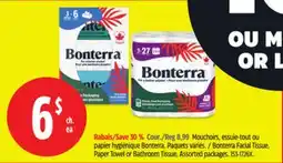 Canadian Tire Bonterra Facial Tissue offer